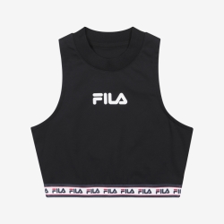 Fila Tape Series Crop Top - Naisten Rintaliivit - Mustat | FI-48650